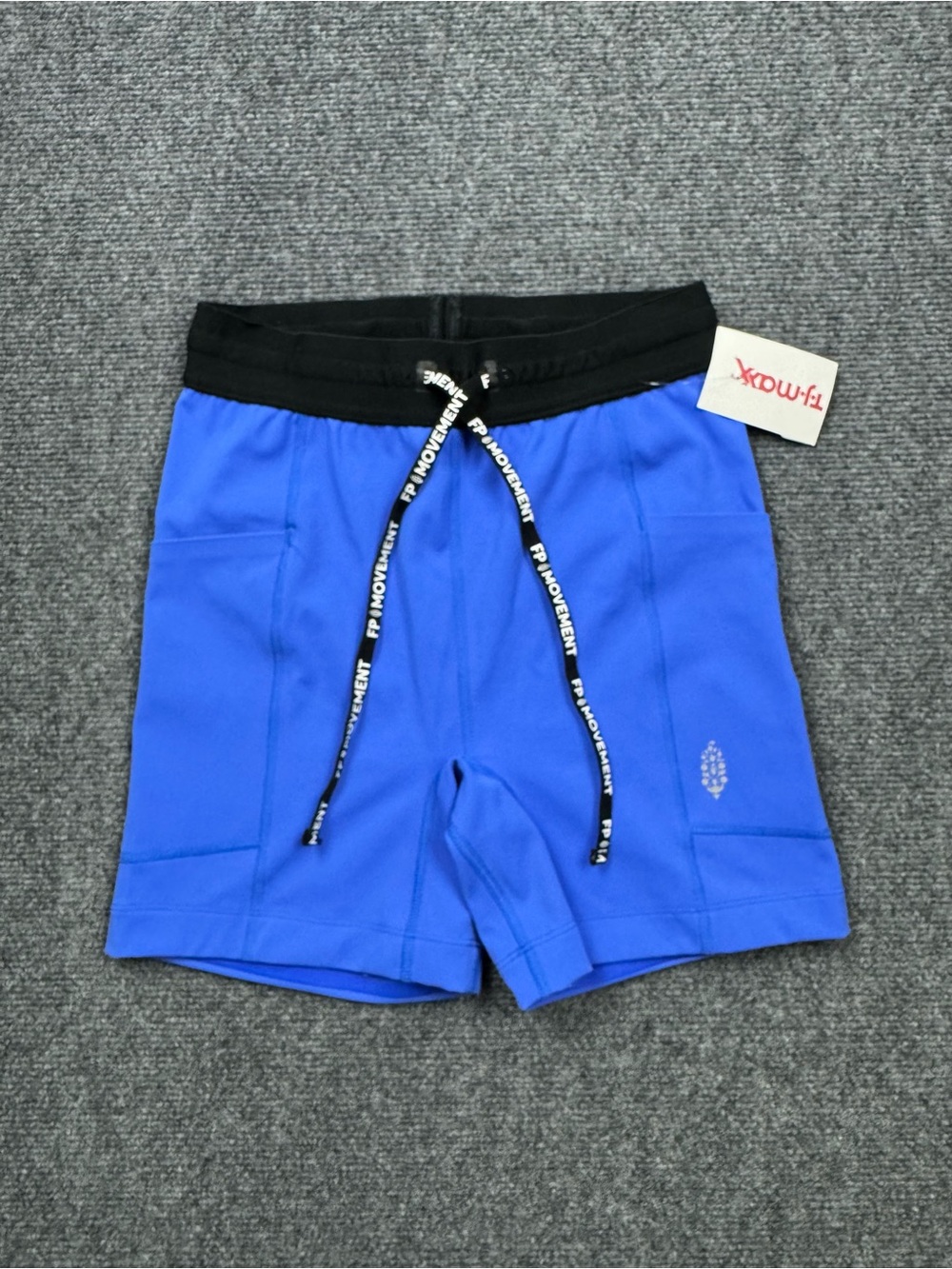 Free People FP Movement Size XS Streamline Run Biker Shorts Royal Blue NWT 1394